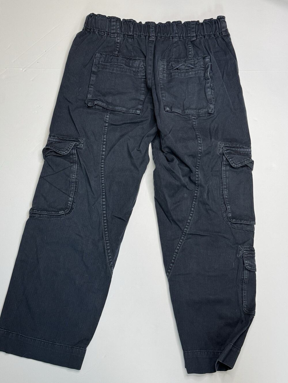 Free People Tahiti Cargo Pants Womens Small Washed Blue Utility OB1537172